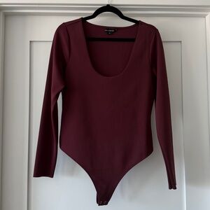 Good American Scuba Bodysuit - Burgundy